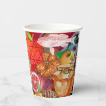 Rosh Hashanah Cups de papel