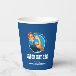 Vasos De Papel Rosie Riveter LABOR DAY BBQ