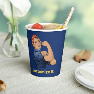 Vasos De Papel Rosie the Riveter