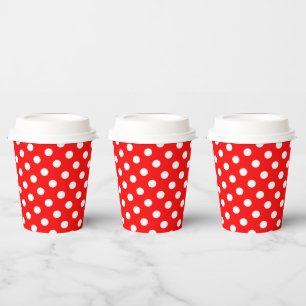 Vasos De Papel Rosie The Riveter Style Happy Polka Dots