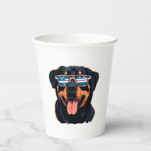 Vasos De Papel Rottweiler Puppy