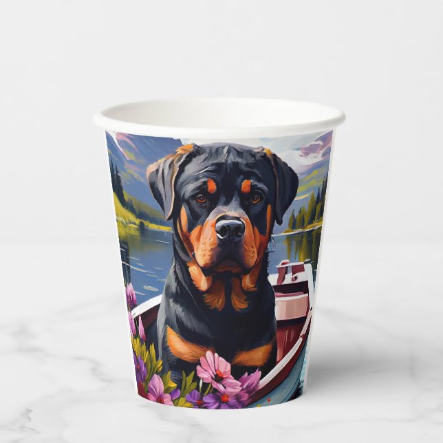 Vasos De Papel Rottweiler sobre un pádel: una aventura escénica (Anverso)
