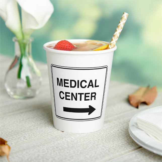 Vasos De Papel Rótulo del Centro Médico (Subido por el creador)