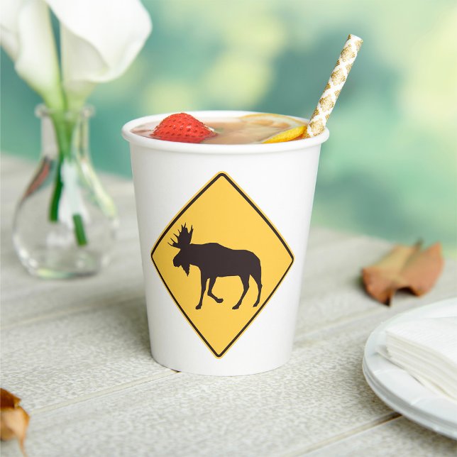 Vasos De Papel Rótulo Moose Road (Subido por el creador)