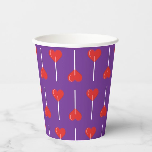 Vasos De Papel Royal Love Suckers Red (Anverso)