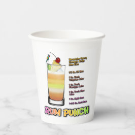 Vasos De Papel RU PUNCH Cocktail Recipe Art