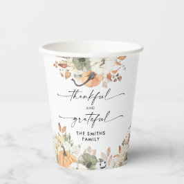 Vasos De Papel Rustic Pumpkins Thanksgiving Dinner Paper cup