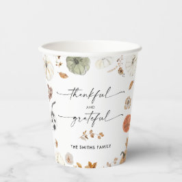 Vasos De Papel Rustic Pumpkins Thanksgiving Dinner Paper cup