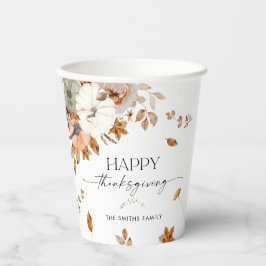 Vasos De Papel Rustic Pumpkins Thanksgiving Dinner Paper cup