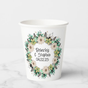 Vasos De Papel Rústica huerta de bosques para celebrar cómodos