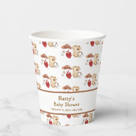 Vasos De Papel Rústico Boho Occidental Cowboy Ropa Baby Shower