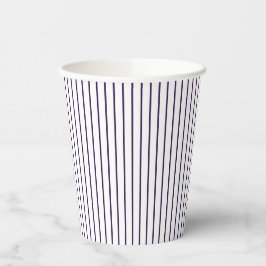 Vasos De Papel Rústico Estilo Campo Morado a Rayas