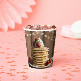 Vasos De Papel Rústico Pancakes Baby & Brunch Baby Shower