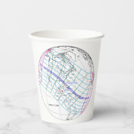 Vasos De Papel Ruta mundial total del eclipse solar 2045