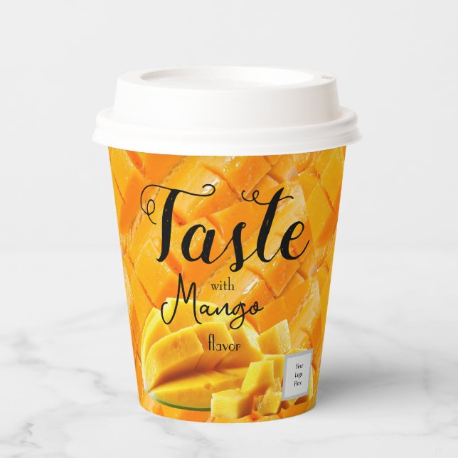 Vasos De Papel Sabor de mango (Anverso)
