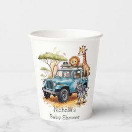 Vasos De Papel Safari Adventure Boy Baby Shower