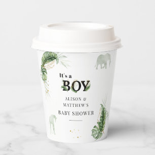 Vasos De Papel Safari Animals Boy Baby Shower