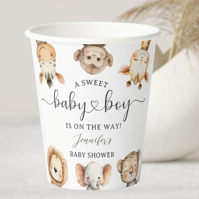Vasos De Papel Safari Animals Boy Baby Shower Tropical Jungle (Subido por el creador)