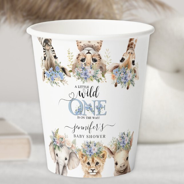 Vasos De Papel Safari Baby Shower Boy Cute Jungle Animales (Subido por el creador)