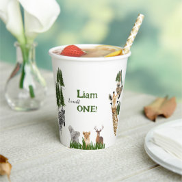 Vasos De Papel Safari Wild One Birday Party Paper cup