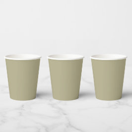 Vasos De Papel Sage Green