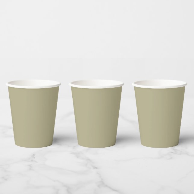 Vasos De Papel Sage Green (Multi)