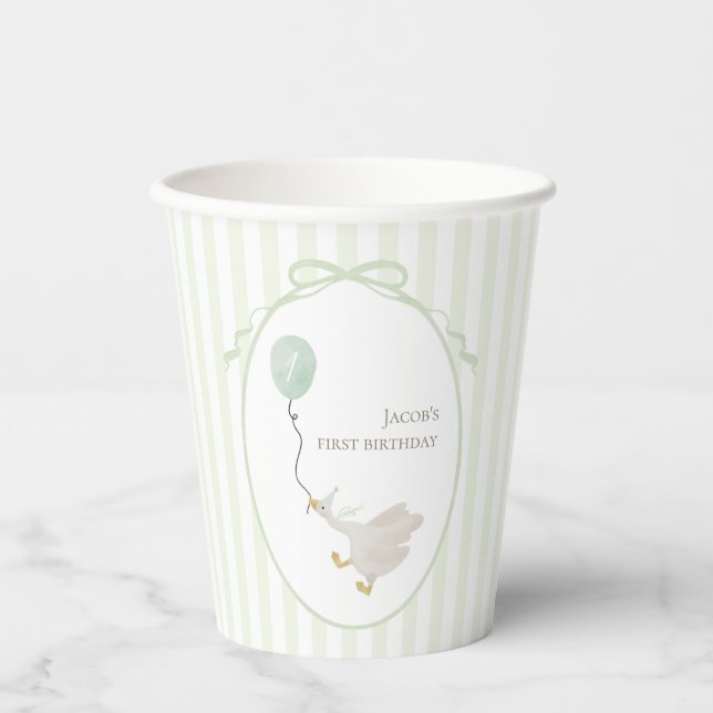 Vasos De Papel Sage Green Silly Goose Paper Cup (Anverso)