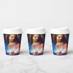 Vasos De Papel Sagrado Corazón de Jesús
