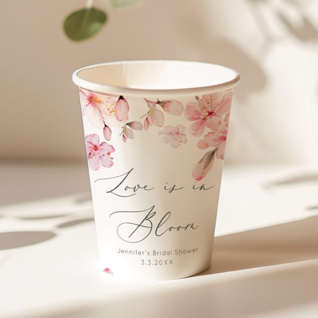 Vasos De Papel Sakura flor de cerezo amor está en flor novia (Subido por el creador)