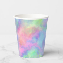 Vasos De Papel salpicadura de acuarela opal: