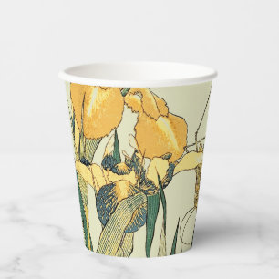 Vasos De Papel Saltamontes Hokusai y el iris Japón