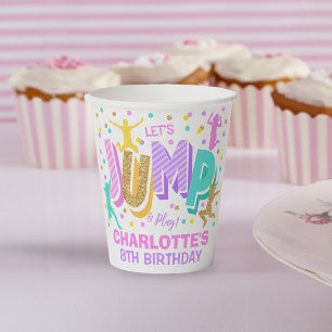 Vasos De Papel Saltar Cuadros De Papel De Cumpleaños
