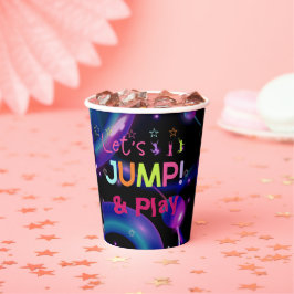 Vasos De Papel Saltar la fiesta de cumpleaños de Trampoline Color