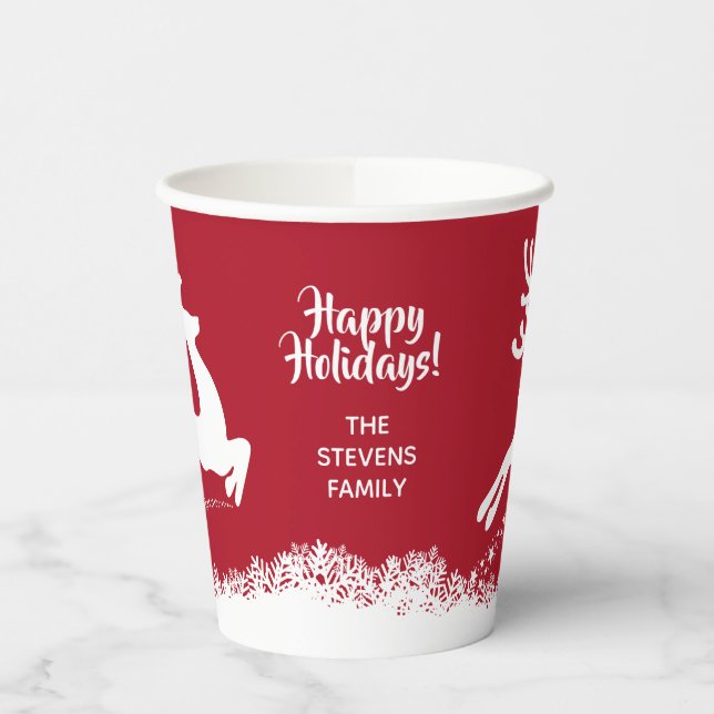 Vasos De Papel Salto de tazas de papel de personalizado de renos (Izquierda)