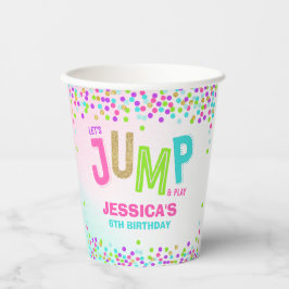 Vasos De Papel Salto Trampoline Birthday Party Suministros Decor