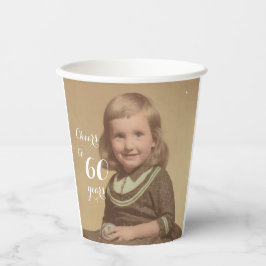 Vasos De Papel ¡Salud a 60 años! Foto