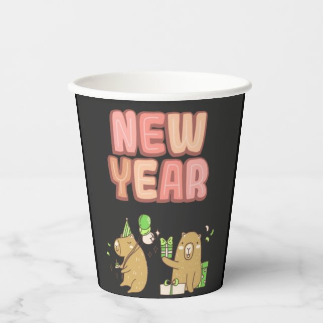 Vasos De Papel ¡Saludos a un nuevo comienzo! (Anverso)