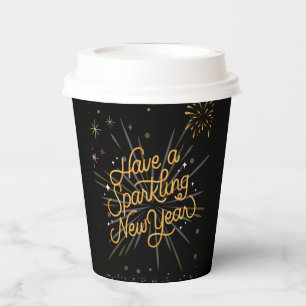 Vasos De Papel Saludos al Año Nuevo: ¡Celebremos juntos!