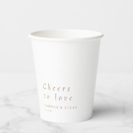 Vasos De Papel Saludos Para Amar Los Favores De Bodas Personaliza