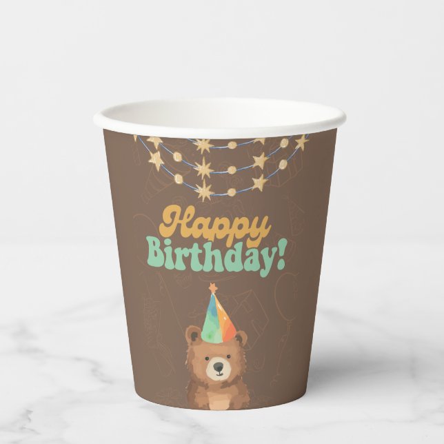 Vasos De Papel Salvaje uno: Únete a nosotros por un ruidoso cumpl (Anverso)