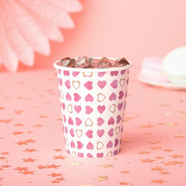 Vasos De Papel San Valentín (in situ)