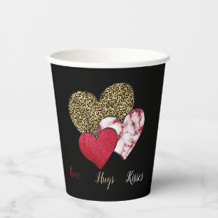 Vasos De Papel San Valentín salvaje