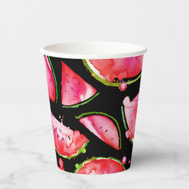 Vasos De Papel sandía acuática 2
