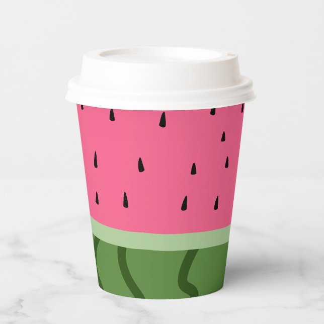 Vasos De Papel sandía de frutas (Anverso)