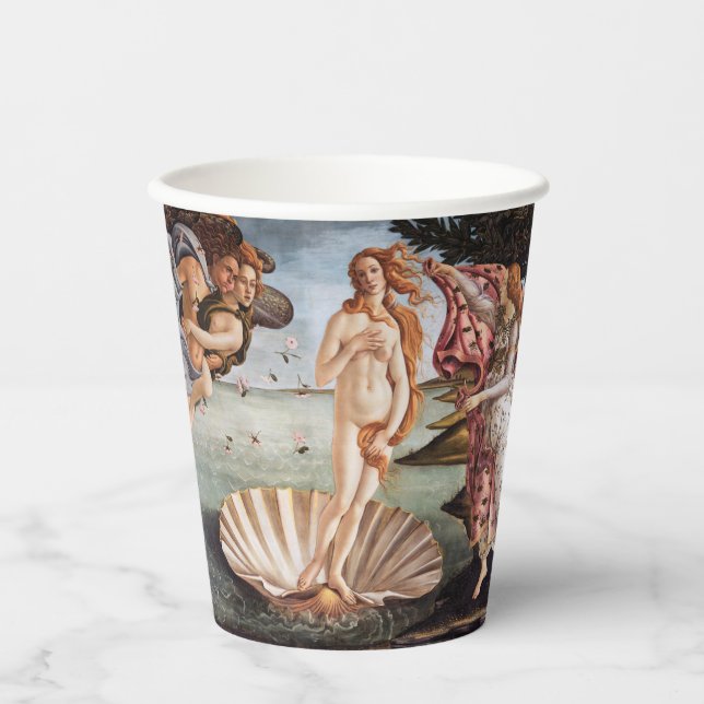 Vasos De Papel Sandro Botticelli - Nacimiento de Venus (Anverso)