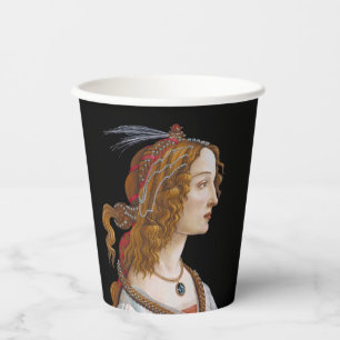 Vasos De Papel Sandro Botticelli - Retrato de Simonetta Vespucci
