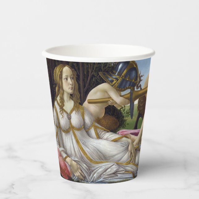 Vasos De Papel Sandro Botticelli - Venus y Mars (Anverso)
