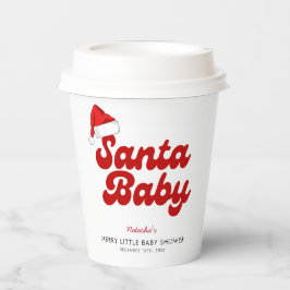 Vasos De Papel Santa Baby Merry Little Navidad Baby Shower