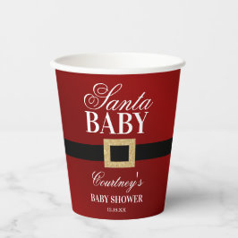 Vasos De Papel Santa Bebé | NAVIDADES BABY SHOWER