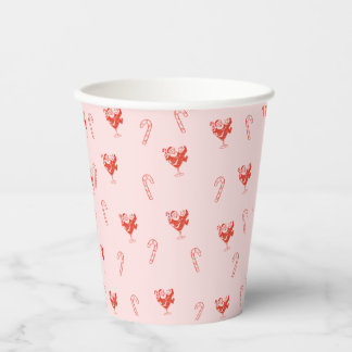 Vasos De Papel Santa en copa de Martini